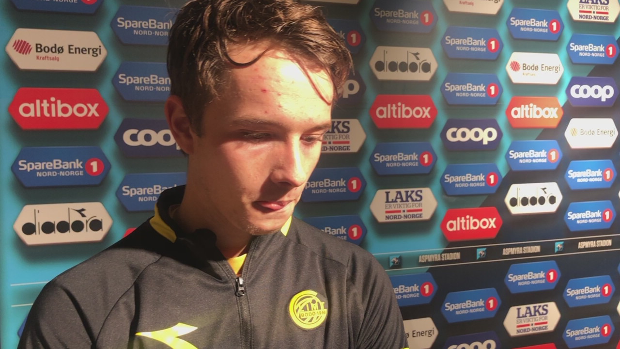 Håkon Evjen etter kampen mot Kristiansund